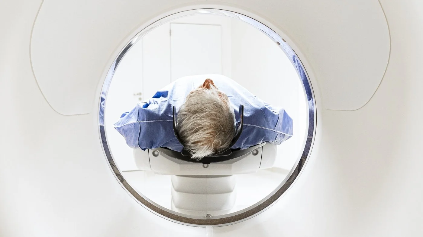 Full body MRI scan composite — head-to-pelvis preventative imaging
